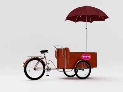 Ice Cream Cart Free 3D model