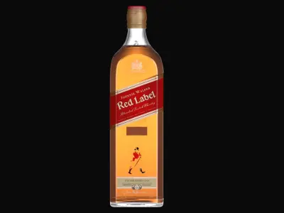 Johnnie Walker Whisky All Flavours Bottle Collection 3D model