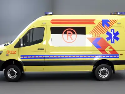 Mercedes Sprinter 4x4 Ambulance 3D model