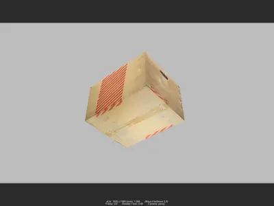 Box 06 Low-poly 3D model