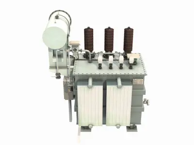Power Transformer For Distribution Station 2 3D model