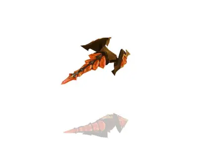 Shards Battle-Gloves Low-poly 3D model