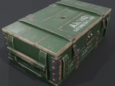 Ammo box1 Low-poly 3D model
