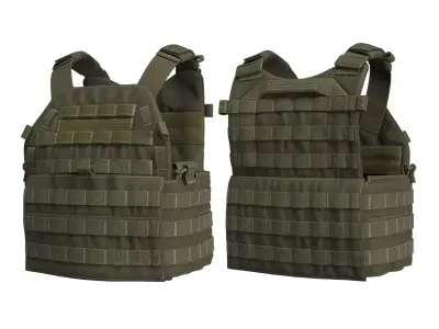 Military Bulletproof Vest LBT 6094 - Marvelous Designer 3D model