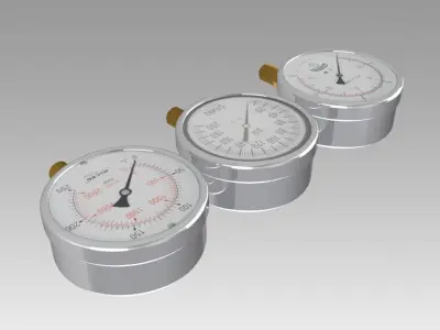 Pressure Gauge 3D model