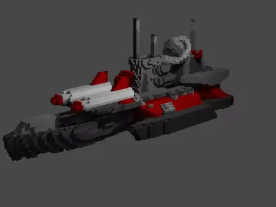Soviet ship 3D model