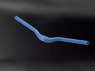 Marin MTB Handlebars blue orange Low-poly 3D model