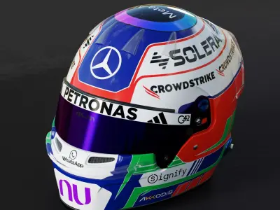 F1 Mercedes Team Helmets 2026 3D model