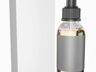 Dropper Bottle Low-poly 3D model
