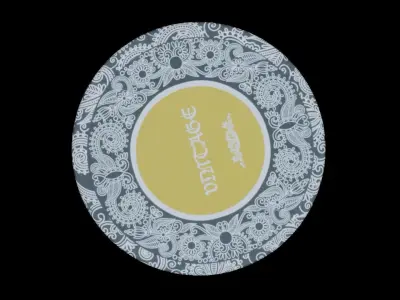 Antique oriental accessory case 3D model