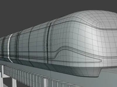 Future trains collection II 3D Model Pack