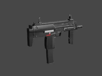 HK MP7 Low-poly 3D model