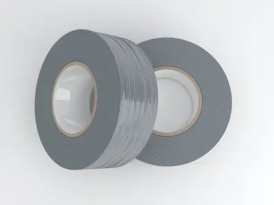 Duct Tape Silver 3D model