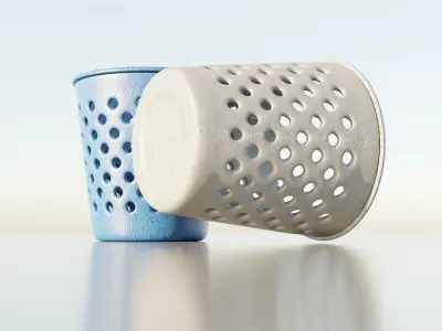 Dustbin Plastic 3D model