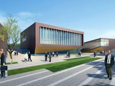 3Dmax fashion city commercial square building 328 3D model