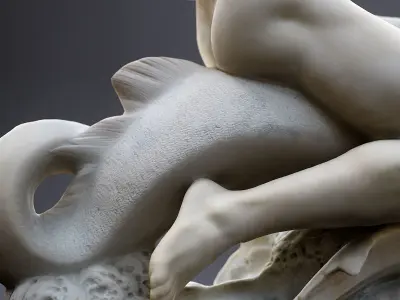 Arion assis sur le dauphin Orsay 3D print model