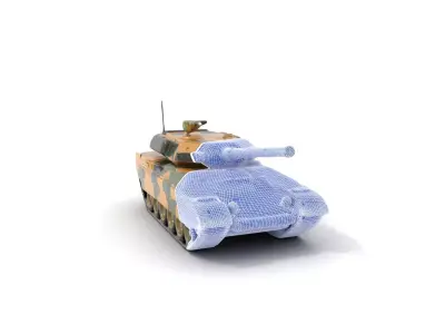 Desert Camouflage Tank model pack Low-poly 3D model purchase