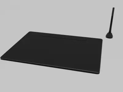 High Poly Graphic Tablet Modle 3D model