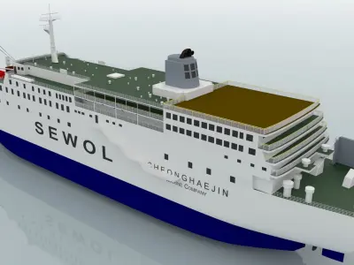 MV Sewol 3D model
