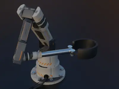 Mechanical Arm Free low-poly 3D model purchase
