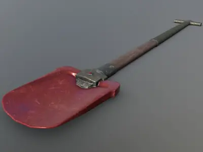 Shovel - Ruby Low-poly 3D model