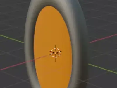 Low Poly Shield 3D model