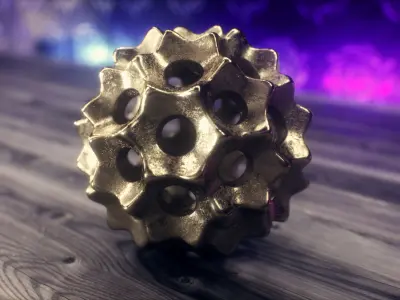 Decorative Sphere Free low-poly 3D model