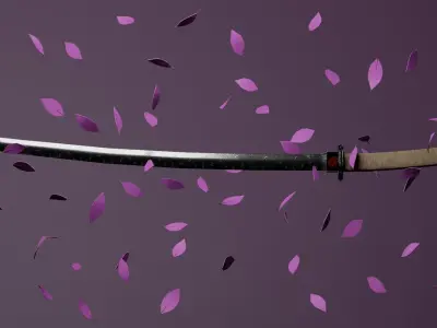 Katana Game Ready Model Low-poly 3D model