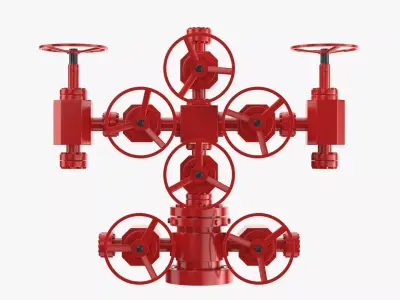 Oil Wellhead Collection 03 3D model
