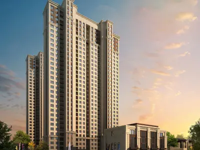 3Dmax fashion city commercial square building 204 3D model