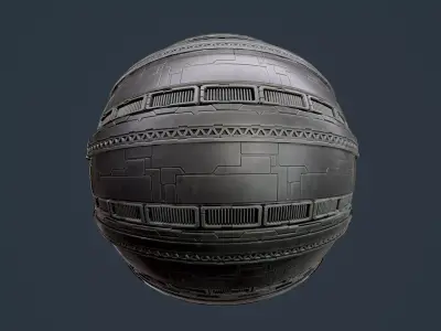 Sci-Fi Military Seamless PBR Texture 125 Texture