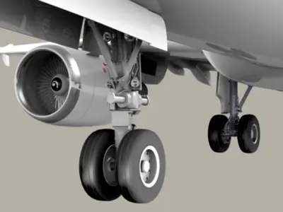 Airbus A320 Air France 3D model purchase