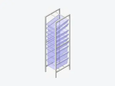 Shelving - Modular Rack - Integral - Type 5 Low-poly 3D model