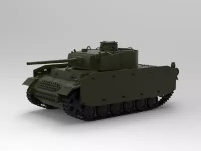 Panzer III tank 3D model