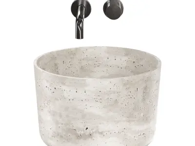 Geminy countertop washbasin 3D model