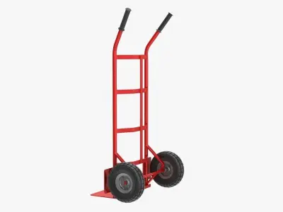 Hand Truck Low-poly 3D model