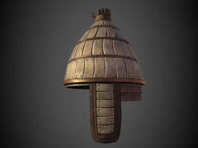 Knossos Helmet Low-poly 3D model