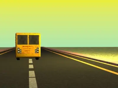 Indian local Bus 3D Model Free low-poly 3D model