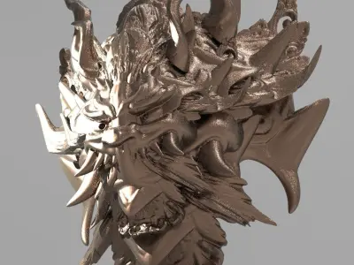 War God Baroque Mask 5 3D model