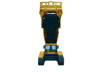Detailed Mining Excavator 3D Model Low-poly 3D model
