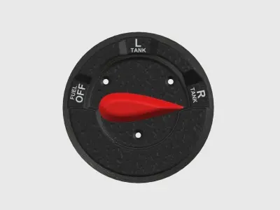 Piper PA28 Fuel Selector for Flight Simulator 3D print model
