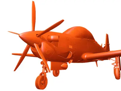 Embraer 314 A-29 Super Tucano 3D print model