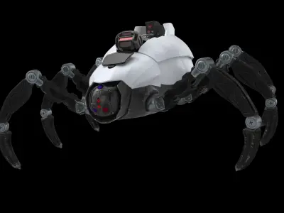 Sci-Fi Spider Low-poly 3D model