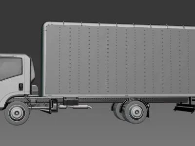 ISUZU Truck Rigged 3D model