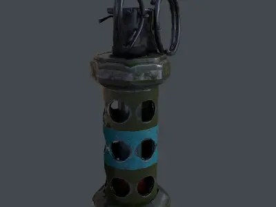 Grenade Flash Free low-poly 3D model