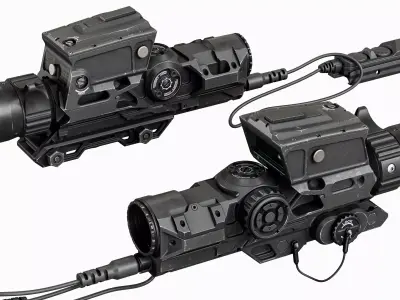 Scope Vortex XM 157 Tactical Low-poly 3D model