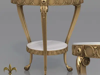 Brons dART classic table set 3D model