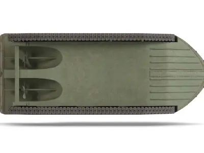 Amphibious Tracked Vehicle 3D model