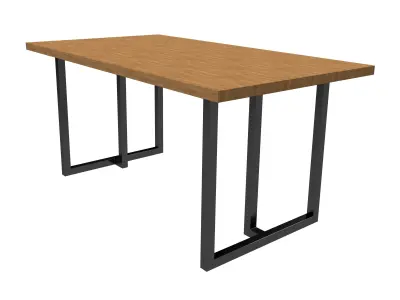 DISCOUNTED pack of 10 models Industrial dining tables modern  3D model