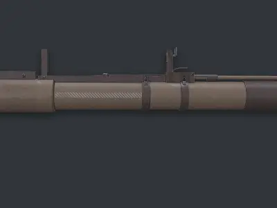 Rocket Launcher Game Ready 9 Low-poly 3D model